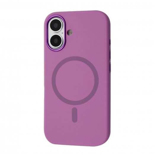 Панель BeCover FIBRA Silicone OmniMag для Apple iPhone 16 (716231) Purple - фото - интернет-магазин электроники и бытовой техники TTT