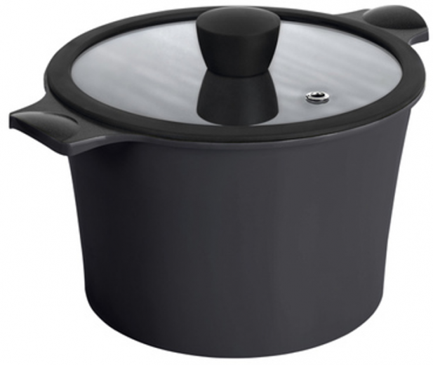 Каструля Ringel Zitrone Black Ringel Zitrone Black з кришкою 5,8 л (RG-2108-24/2 BL) - фото - інтернет-магазин електроніки та побутової техніки TTT