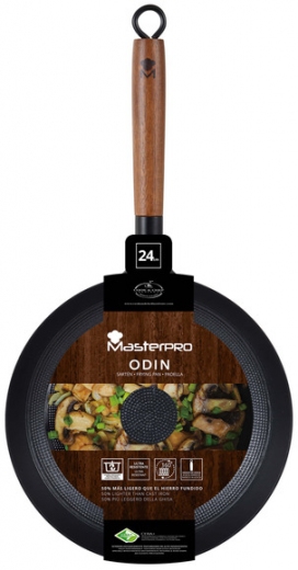 Сковорода MasterPro Odin чугунная 24 см (BGMP-3816-INC) - фото Сковорода MasterPro Odin чугунная 24 см (BGMP-3816-INC) - фото - интернет-магазин электроники и бытовой техники TTT