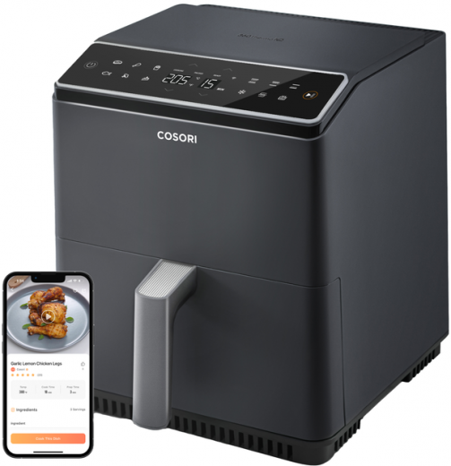 Мультипіч COSORI Dual Blaze CAF-P681S-KEUR - фото - інтернет-магазин електроніки та побутової техніки TTT