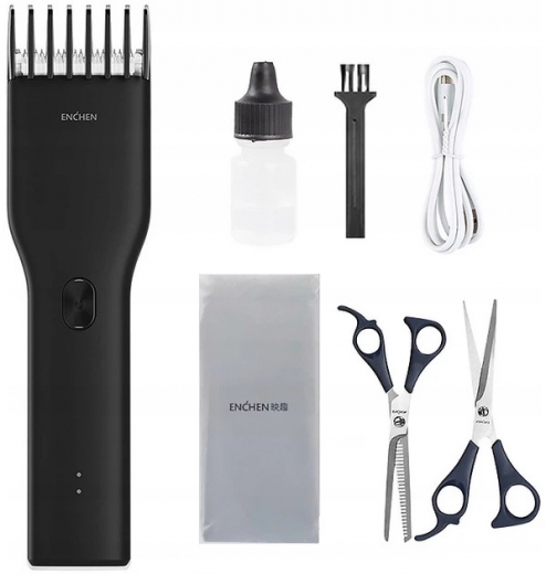 Машинка для стрижки Enchen Boost (BOOST-B Set) Black - фото - интернет-магазин электроники и бытовой техники TTT