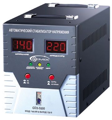 Стабілізатор напруги Gemix GDX-5000 - фото - інтернет-магазин електроніки та побутової техніки TTT