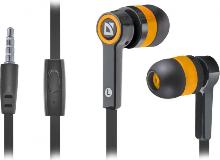 Наушники DEFENDER Pulse 420 Black/Orange - фото - интернет-магазин электроники и бытовой техники TTT