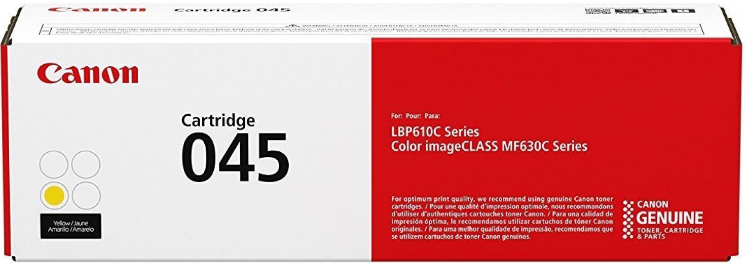 Картридж Canon 045 (1239C002) Yellow  - фото Картридж Canon 045 (1239C002) Yellow  - фото - інтернет-магазин електроніки та побутової техніки TTT