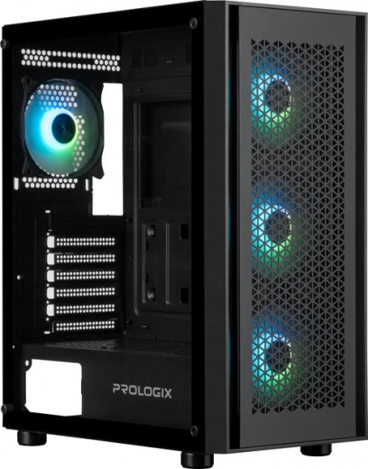 Корпус Prologix Glower GM-07RBA Black - фото - интернет-магазин электроники и бытовой техники TTT