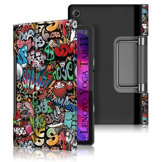 Чехол-книжка BeCover Smart Case для Lenovo Yoga Tab 11 YT-706F (707298) Graffiti - фото Чехол-книжка BeCover Smart Case для Lenovo Yoga Tab 11 YT-706F (707298) Graffiti - фото - интернет-магазин электроники и бытовой техники TTT
