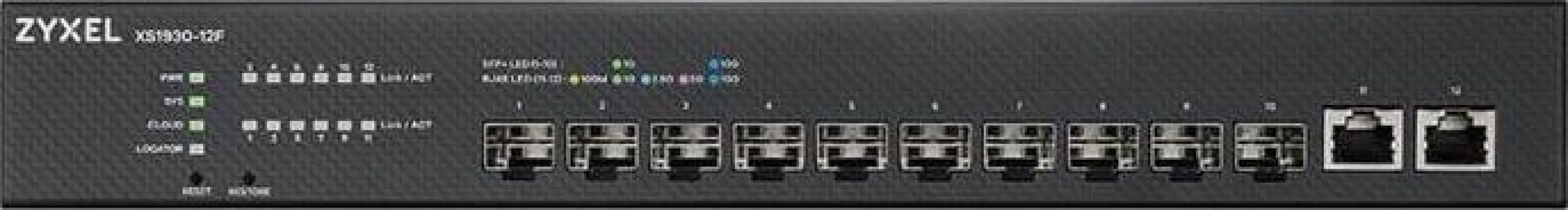 Коммутатор ZYXEL XS1930-12F (XS1930-12F-ZZ0101F) - фото - интернет-магазин электроники и бытовой техники TTT