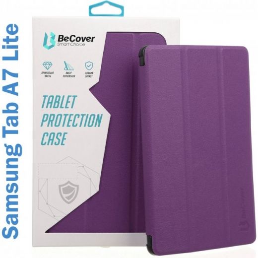 Чохол-книжка BeCover Smart Case для Samsung Galaxy Tab A7 Lite SM-T220 / SM-T225 (706455) Purple  - фото Чохол-книжка BeCover Smart Case для Samsung Galaxy Tab A7 Lite SM-T220 / SM-T225 (706455) Purple  - фото - інтернет-магазин електроніки та побутової техніки TTT