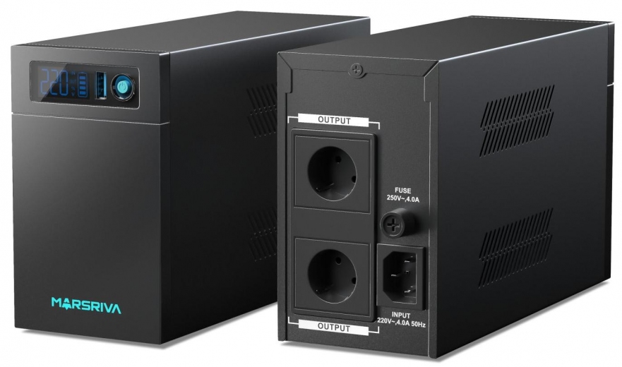 ИБП Marsriva 800VA (MR-UF800L) - фото ИБП Marsriva 800VA (MR-UF800L) - фото - интернет-магазин электроники и бытовой техники TTT