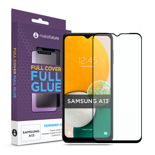 Захисне скло MakeFuture Full Cover Samsung A13 (MGF-SA13) - фото - інтернет-магазин електроніки та побутової техніки TTT