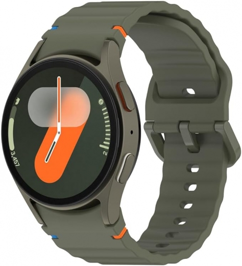 Ремешок BeCover Ribbed Tape для Samsung Galaxy Watch (20mm) 3 41mm/4/5/6/7 40-44mm (712043) Khaki  - фото - интернет-магазин электроники и бытовой техники TTT