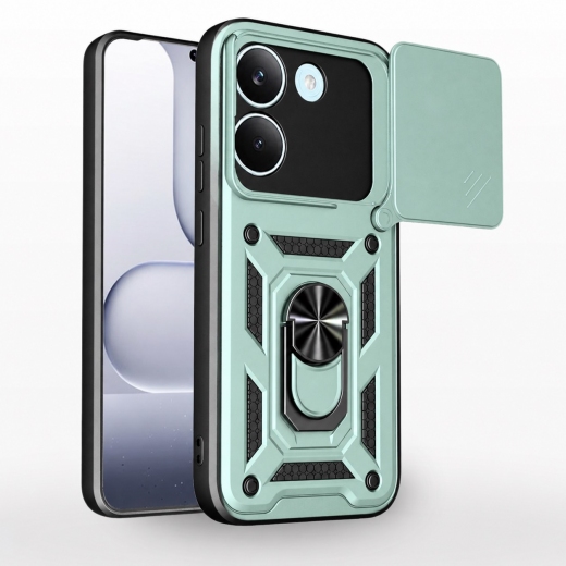 Панель BeCover Military для Poco X8 Pro 5G (716182) Dark Green - фото - інтернет-магазин електроніки та побутової техніки TTT