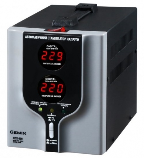 Стабилизатор напряжения Gemix RDX-500 - фото Стабилизатор напряжения Gemix RDX-500 - фото - интернет-магазин электроники и бытовой техники TTT
