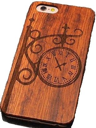 Накладка Boogic Wooden iPhone 8 Wall clock - фото - інтернет-магазин електроніки та побутової техніки TTT