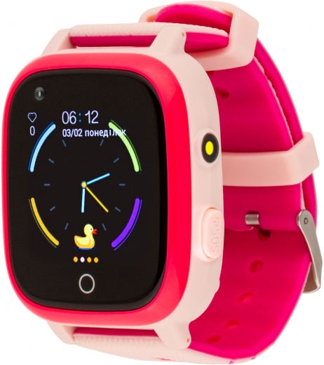 Смарт-часы Amigo GO005 Splashproof 4G WIFI Thermometer (dwswgo5p) Pink - фото - интернет-магазин электроники и бытовой техники TTT