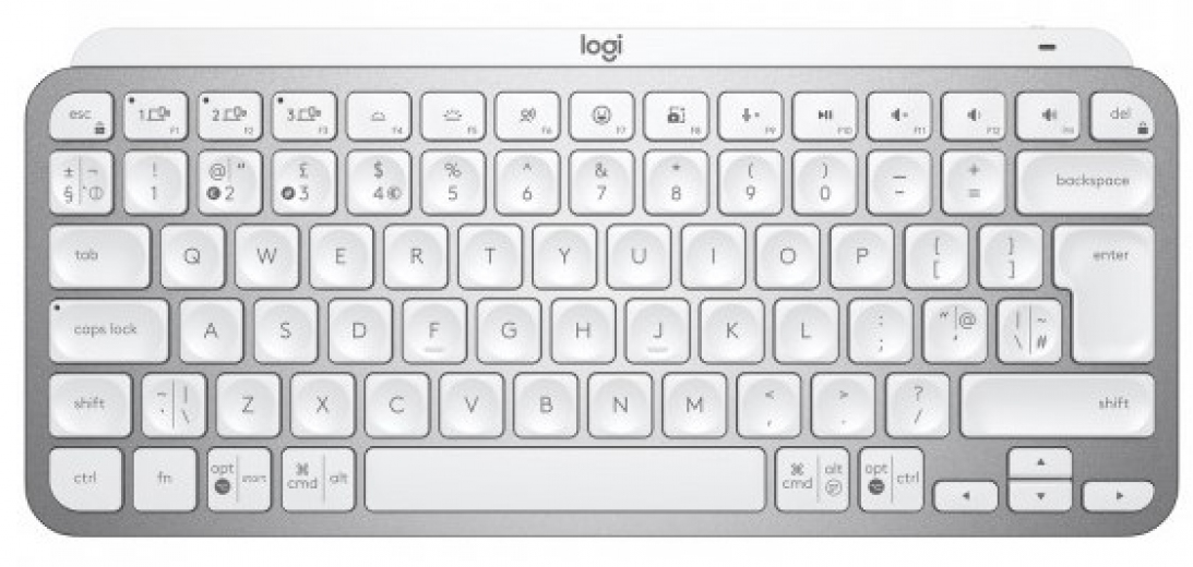 Клавіатура бездротова Logitech MX Keys Mini Wireless Illuminated UA (920-010499) Pale Grey - фото Клавіатура бездротова Logitech MX Keys Mini Wireless Illuminated UA (920-010499) Pale Grey - фото - інтернет-магазин електроніки та побутової техніки TTT
