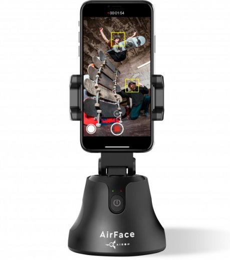 Тримач для телефона AirOn AirFace 360° (6126755803219) Black - фото - інтернет-магазин електроніки та побутової техніки TTT