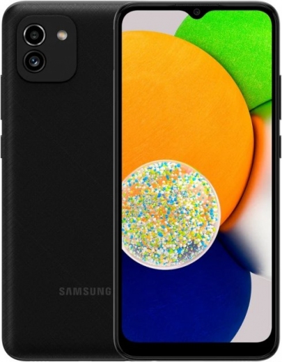 Смартфон Samsung Galaxy A03 4/64GB  (SM-A035FZKGSEK) Black - фото - интернет-магазин электроники и бытовой техники TTT