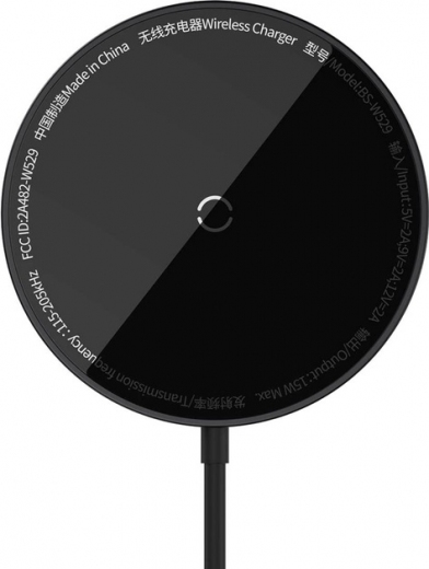 Беспроводное зарядное устройство Baseus Simple Mini3 Magnetic Wireless Charger 15W (CCJJ040001) Black - фото - интернет-магазин электроники и бытовой техники TTT