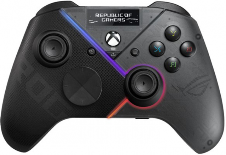 Геймпад бездротовий/дротовий ASUS ROG Raikiri Pro (90GC00W0-BGP000) - фото - інтернет-магазин електроніки та побутової техніки TTT