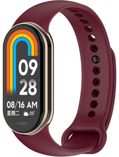 Ремешок BeCover для Xiaomi Mi Smart Band 8 (709378) Burgundy Red - фото - интернет-магазин электроники и бытовой техники TTT