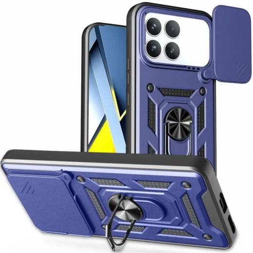 Панель BeCover Military для Poco F8 Pro (715403) Blue - фото - інтернет-магазин електроніки та побутової техніки TTT