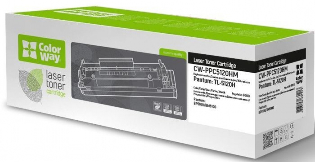 Картридж ColorWay Pantum TL-5120H BP5100/BM5100 6K (CW-PPC5120HM) - фото - інтернет-магазин електроніки та побутової техніки TTT