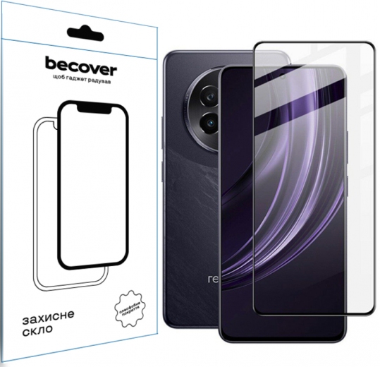 Захисне скло Becover для Realme 13 Plus 5G (712502) Black - фото - інтернет-магазин електроніки та побутової техніки TTT