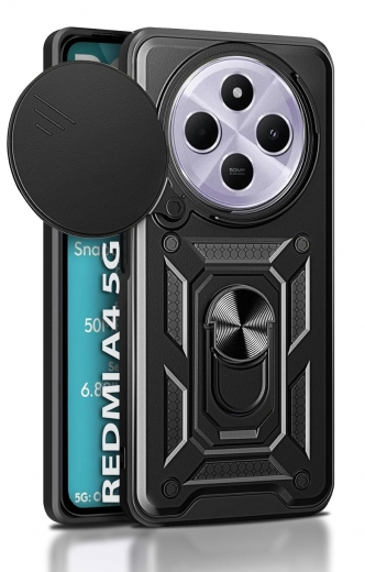 Панель BeCover Military для Xiaomi Redmi A4 5G (712875) Black - фото - інтернет-магазин електроніки та побутової техніки TTT