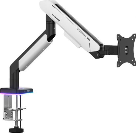 Настольное крепление для монитора Anda Seat Stealth Pro II RGB 17''-42'' (AD-W-A9X-1S-BW) White  - фото Настольное крепление для монитора Anda Seat Stealth Pro II RGB 17''-42'' (AD-W-A9X-1S-BW) White  - фото - интернет-магазин электроники и бытовой техники TTT