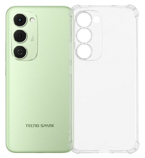 Панель BeCover Anti-Shock для Tecno Spark 40 Pro Plus (KM7) (715067) Clear - фото - интернет-магазин электроники и бытовой техники TTT