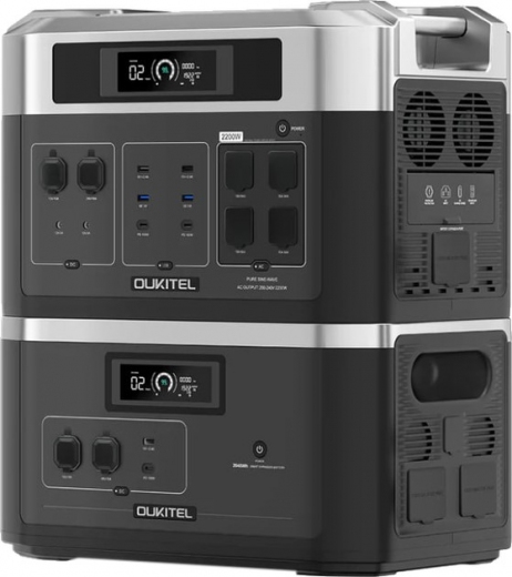 Зарядная станция Oukitel BP2000E + батарейный модуль B2000E 2000 Вт / 2200 Вт / 4096 Вт⋅ч / LiFePO4 (BP2000E+B2000E) - фото Зарядная станция Oukitel BP2000E + батарейный модуль B2000E 2000 Вт / 2200 Вт / 4096 Вт⋅ч / LiFePO4 (BP2000E+B2000E) - фото - интернет-магазин электроники и бытовой техники TTT