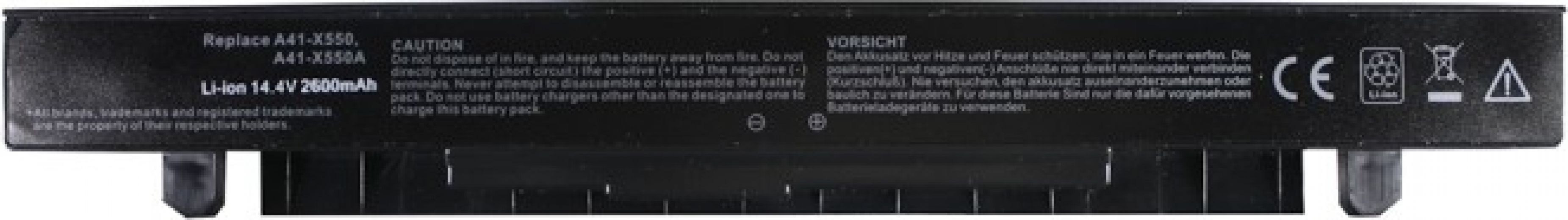 Аккумулятор PowerPlant для ASUS X450 (A41-X550, AS-X550-4) 14.4V 2600mAh (NB00000220) - фото - интернет-магазин электроники и бытовой техники TTT