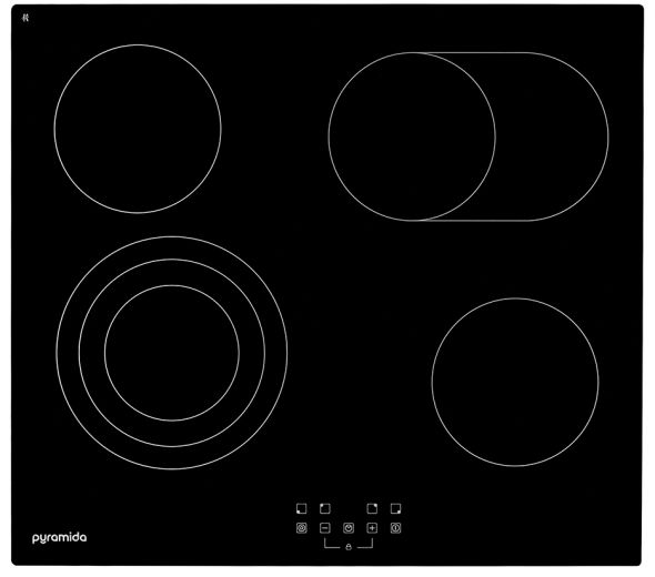 Варильна поверхня електрична Pyramida CFEA 643 B - фото Варильна поверхня електрична Pyramida CFEA 643 B - фото - інтернет-магазин електроніки та побутової техніки TTT