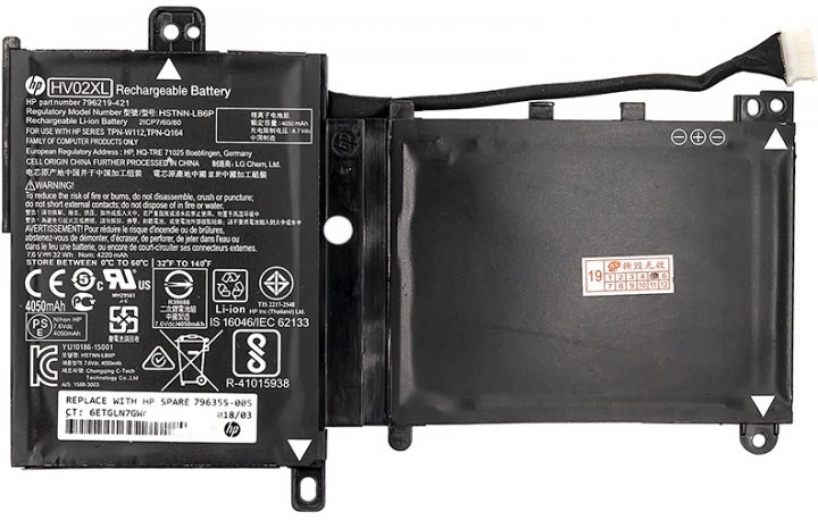 Акумулятор для ноутбуків HP Pavilion X360 11-K (HV02XL) 7.6V 32Wh (original) (NB461172) - фото - інтернет-магазин електроніки та побутової техніки TTT