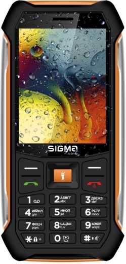 Мобильный телефон Sigma mobile X-style 323 RAIN Black-Orange - фото - интернет-магазин электроники и бытовой техники TTT
