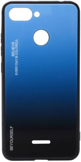 Панель BeCover Gradient Glass для Xiaomi Redmi 6 (703577) Blue-Black - фото - інтернет-магазин електроніки та побутової техніки TTT