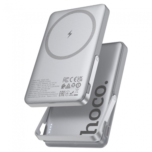 УМБ Hoco Q36 Sunlight 5000 mAh 20W Metal Grey - фото - інтернет-магазин електроніки та побутової техніки TTT