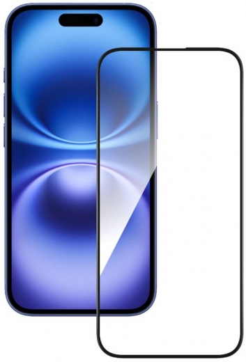Защитное стекло ACCLAB Full Glue для Apple iPhone 16 Black - фото - интернет-магазин электроники и бытовой техники TTT