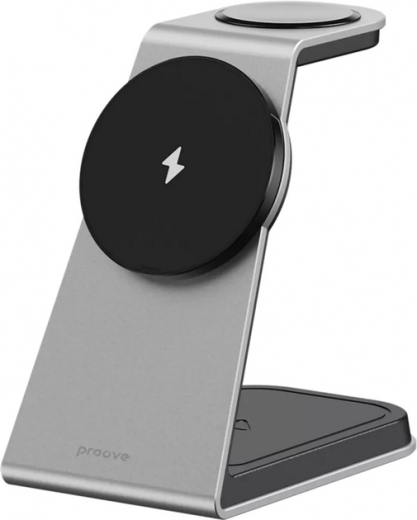 Зарядное устройство Proove Omni Power 3 in 1 (555390010) Gray - фото - интернет-магазин электроники и бытовой техники TTT