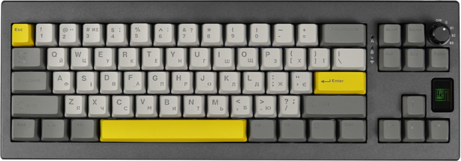 Клавиатура беспроводная EPOMAKER Shadow-X 70% Flamingo Switch Hot-Swap LCD Screen RGB UA Wireless/Bluetooth/USB (SHX-B-F) Black  - фото - интернет-магазин электроники и бытовой техники TTT