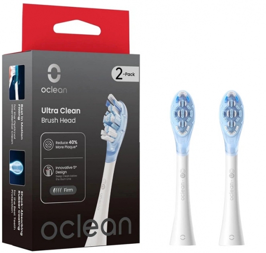 Насадки для зубної щітки Oclean Ultra White Clean UC03 2 шт (6970810556988) - фото - інтернет-магазин електроніки та побутової техніки TTT