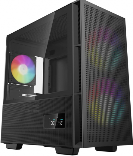 Корпус DeepCool CH360 Digital (R-CH360-BKAPE3D-G-1) Black  - фото - інтернет-магазин електроніки та побутової техніки TTT