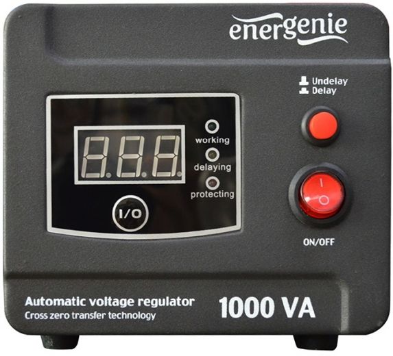Стабілізатор напруги EnerGenie 1000 ВА (EG-AVR-D1000-01) - фото - інтернет-магазин електроніки та побутової техніки TTT