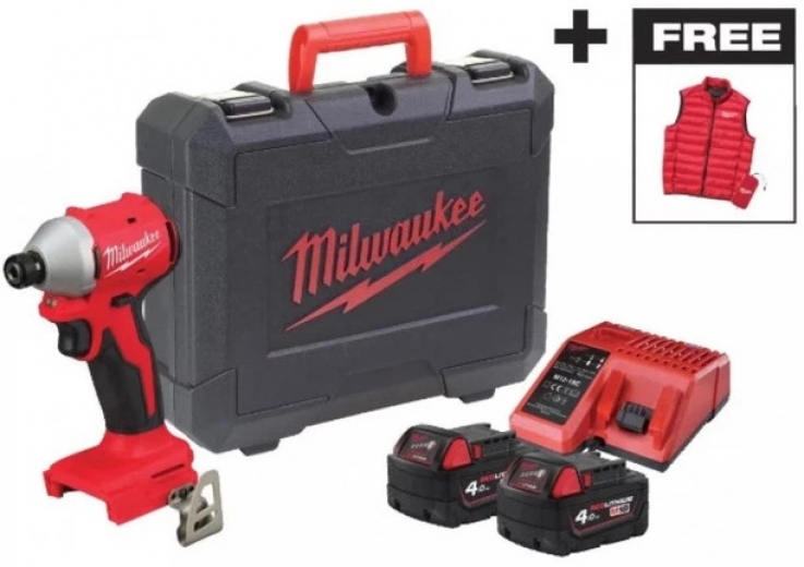 Винтоверт ударный аккумуляторный Milwaukee M18 BLIDRC-402C 18В АКБ 2х4А·ч (4933499457) - фото - интернет-магазин электроники и бытовой техники TTT
