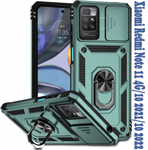 Панель BeCover Military для Xiaomi Redmi Note 11 4G/10 2021/10 2022 (BC_708229) Dark Green - фото - интернет-магазин электроники и бытовой техники TTT