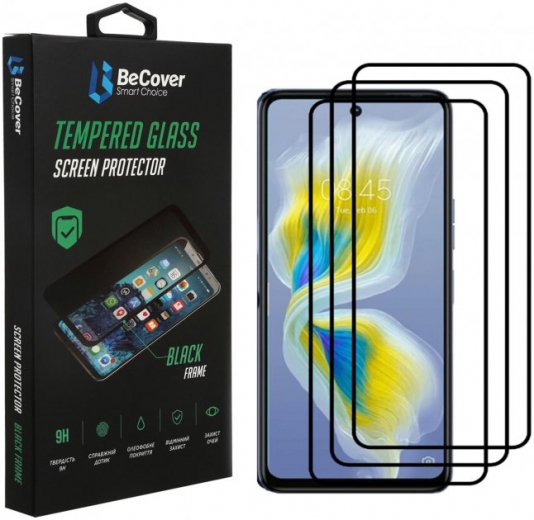 Захисне скло Becover для Tecno Camon 18 Premier (707327) Black - фото Захисне скло Becover для Tecno Camon 18 Premier (707327) Black - фото - інтернет-магазин електроніки та побутової техніки TTT