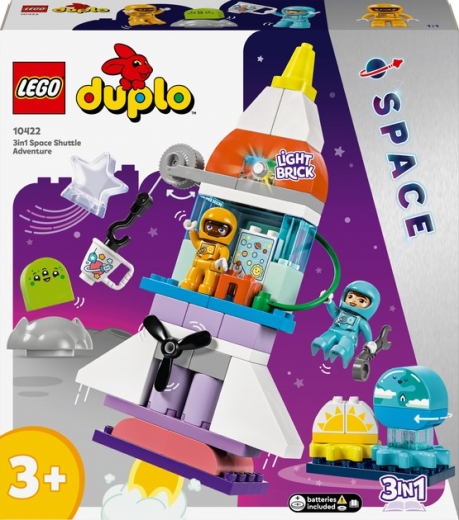 Конструктор LEGO DUPLO Town Приключения на космическом шаттле 3-в-1 58 деталей (10422) - фото - интернет-магазин электроники и бытовой техники TTT