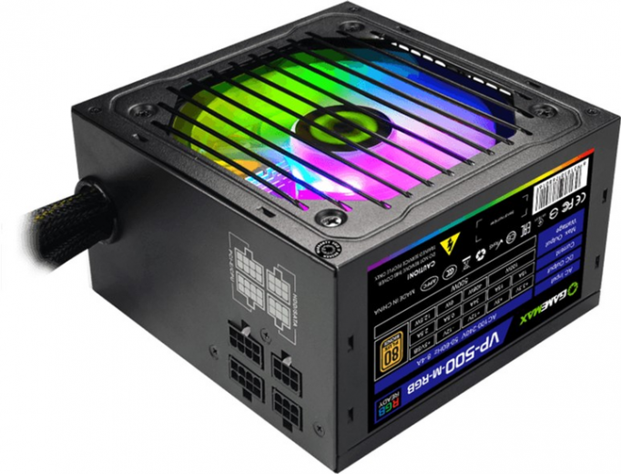 Блок питания GameMax VP-500-M-RGB 500W - фото - интернет-магазин электроники и бытовой техники TTT