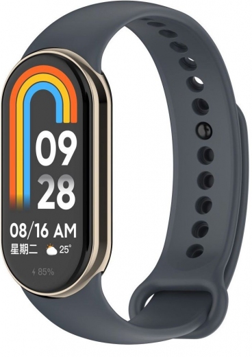 Ремешок BeCover для Xiaomi Mi Smart Band 8 (709388) Gray - фото - интернет-магазин электроники и бытовой техники TTT